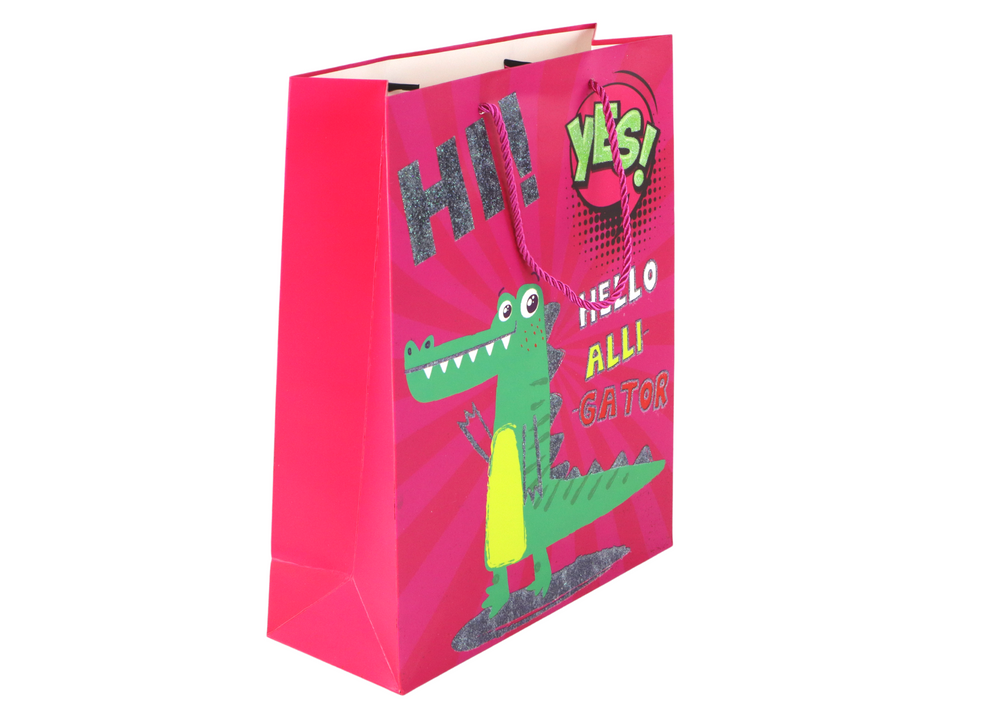 Pink Paper Gift Bag 41.5cm X 30cm X 12cm