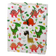 Papperspresentpåse Färgglada dinosaurier Palmer 32 cm X 26 cm X 10 cm