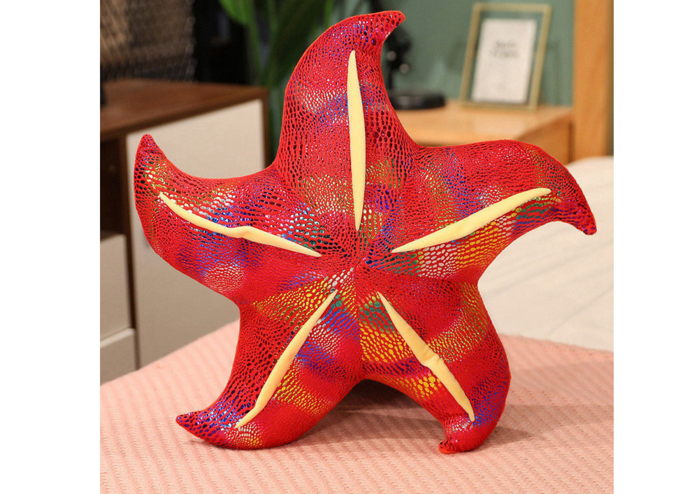 Mascot Plush Starfish Red Pillow 20 Cm