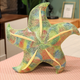Maskottchen-Plüsch-Seestern-grünes Kissen 45 cm