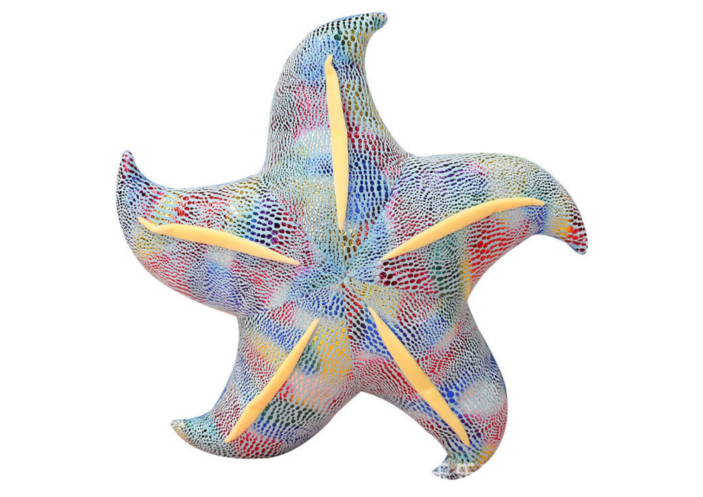 Mascot Plush Starfish Blue Pillow 45 Cm