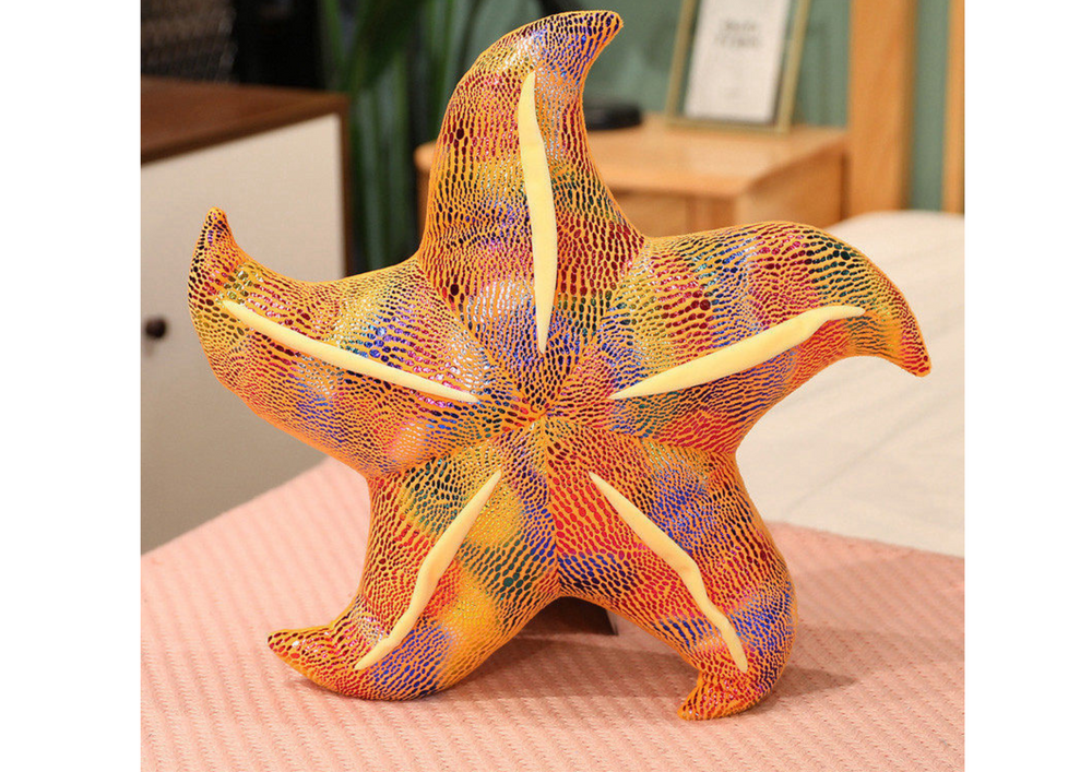 Mascot Plush Starfish Yellow Pillow 45 Cm