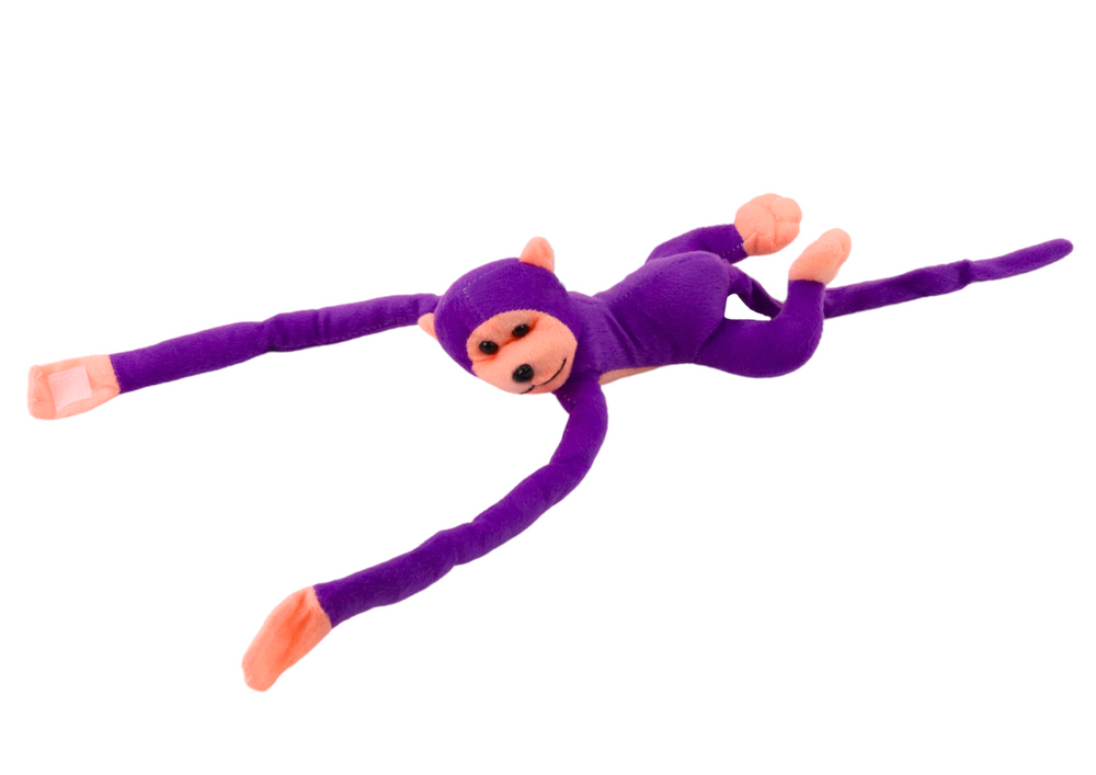 Plush Monkey Mascot With Sound Purple 60 Cm
