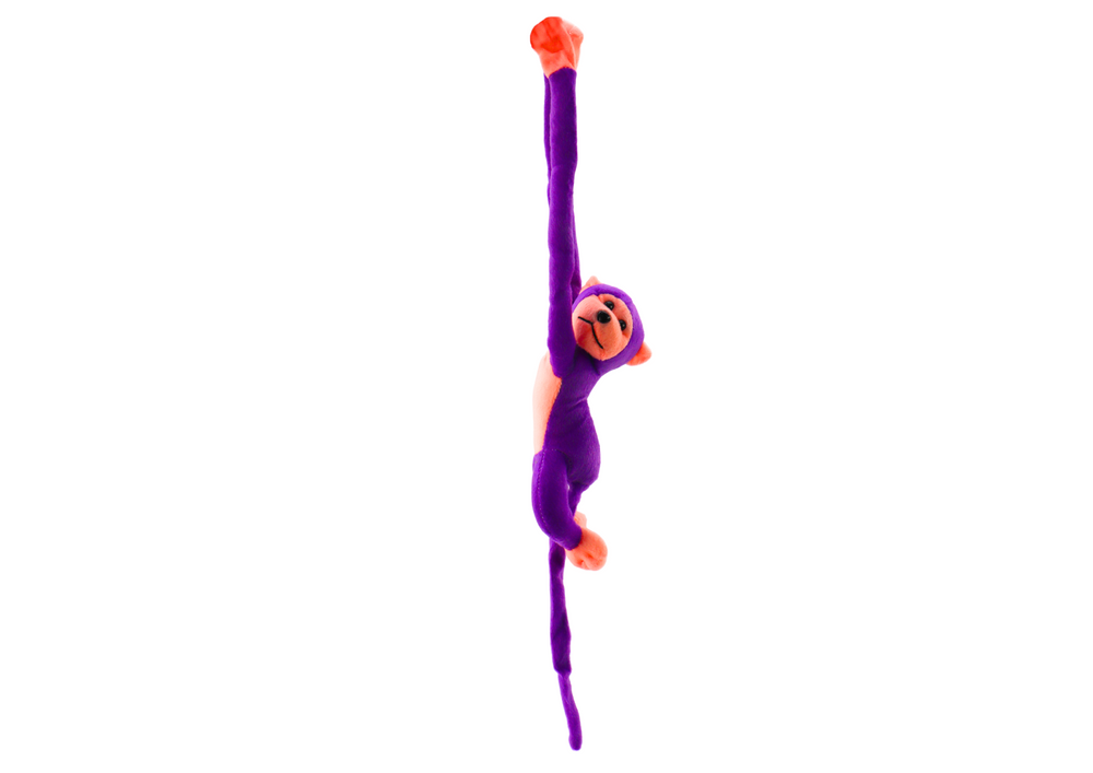 Plush Monkey Mascot With Sound Purple 60 Cm