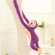 Plush Monkey Mascot With Sound Purple 60 Cm
