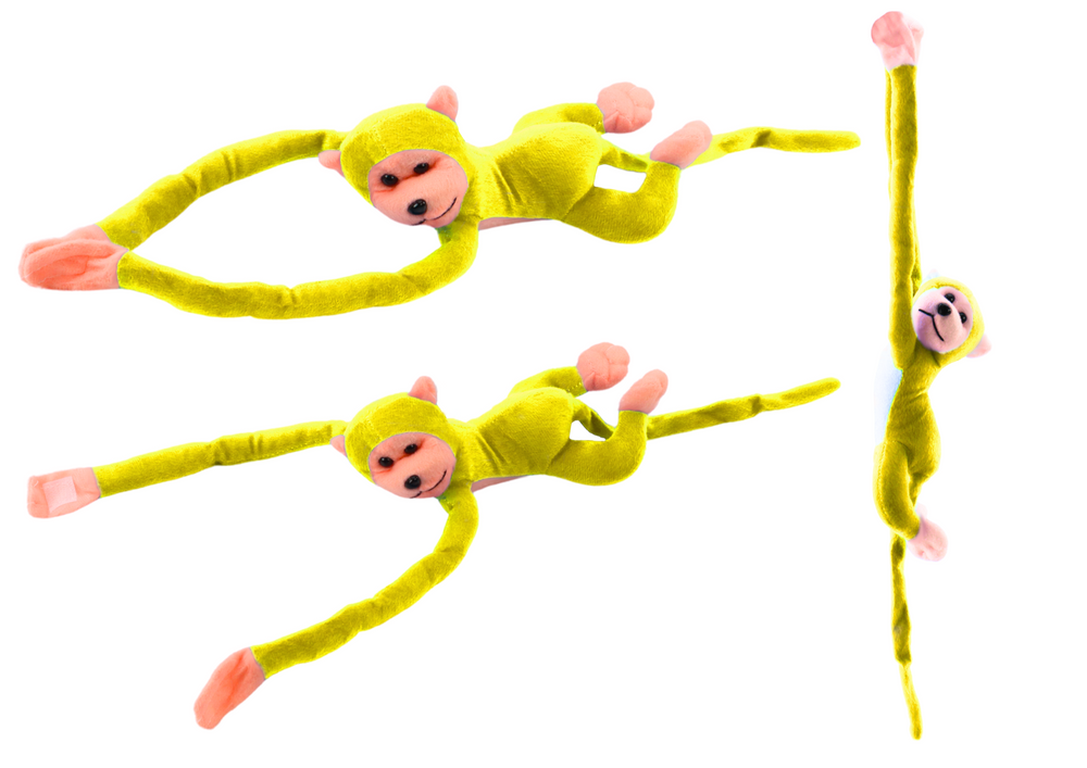 Plush Monkey Mascot With Sound Yellow 60 Cm