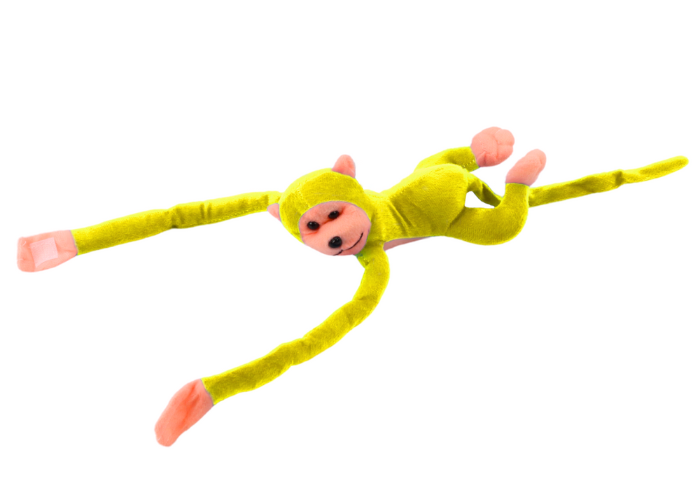 Plush Monkey Mascot With Sound Yellow 60 Cm