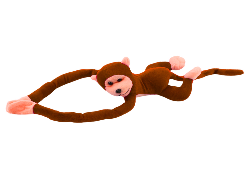 Plush Monkey Mascot With Sound Dark Brown 60 Cm