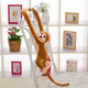 Plush Monkey Mascot With Sound Dark Brown 60 Cm