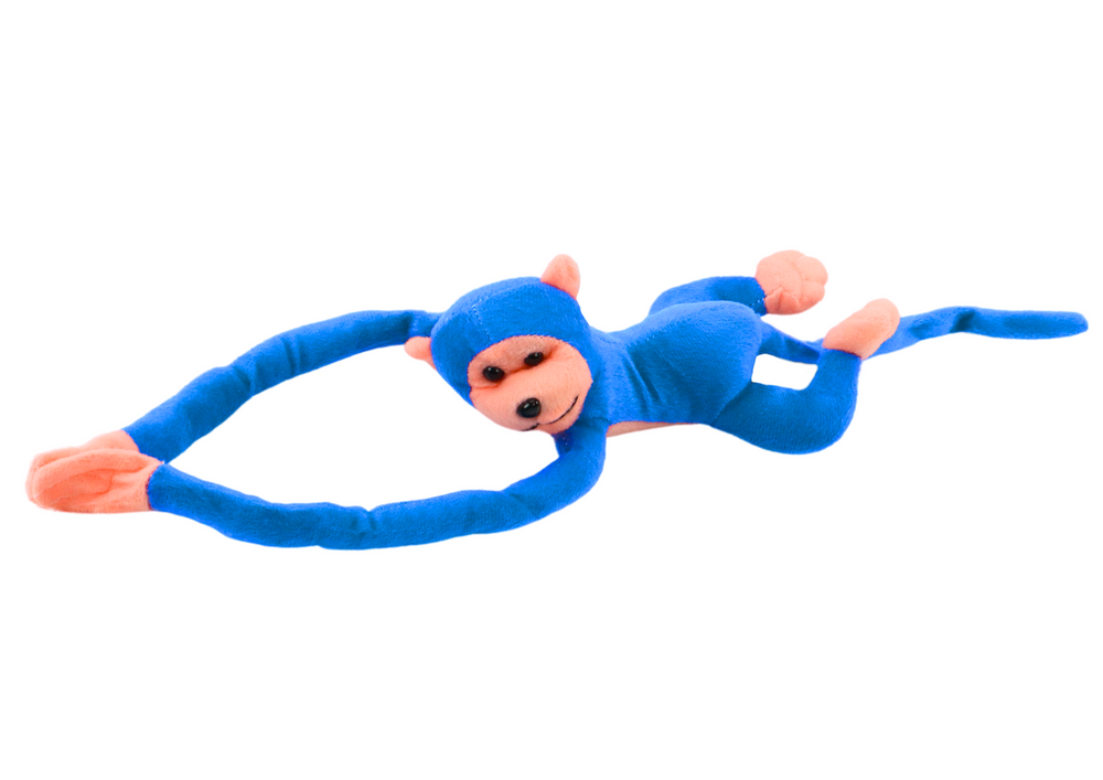 Plush Monkey Mascot With Sound Blue 80 Cm