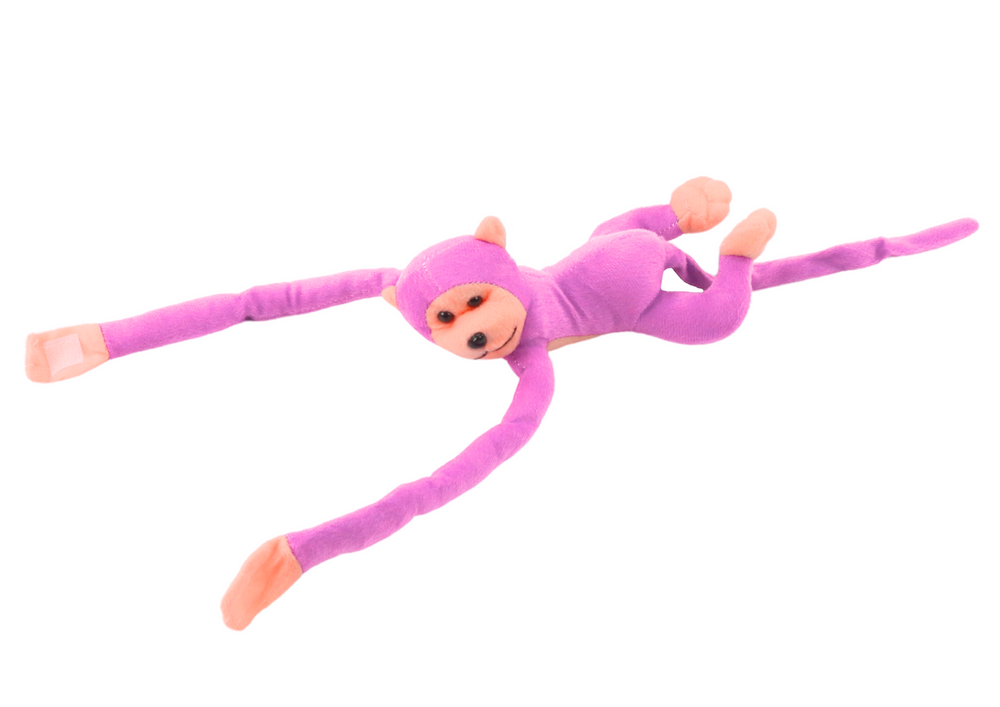 Plush Monkey Mascot With Sound Pink 80 Cm