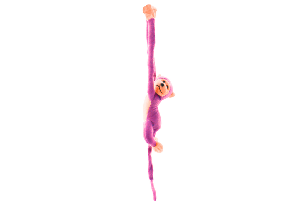 Plush Monkey Mascot With Sound Pink 80 Cm