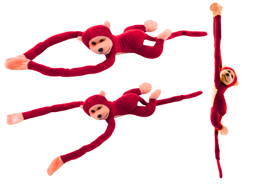 Plush Monkey Mascot With Sound Red 80 Cm