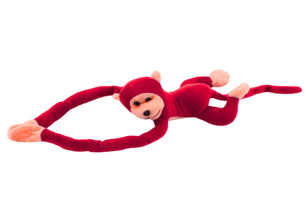 Plush Monkey Mascot With Sound Red 80 Cm