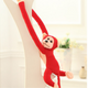 Plush Monkey Mascot With Sound Red 80 Cm