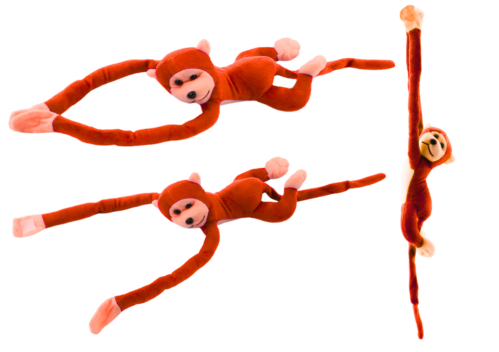 Plush Monkey Mascot With Sound Orange 80 Cm