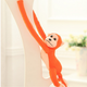 Plush Monkey Mascot With Sound Orange 80 Cm