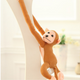 Plush Monkey Mascot With Sound Light Brown 80 Cm