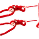 Mascotte peluche singe avec bébé rouge 70 cm