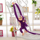Mascot Plush Monkey With Baby Purple 70 Cm