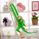 Plush Monkey With Baby Mascot Green 70 Cm