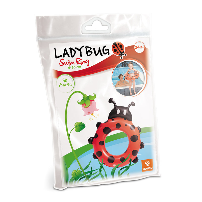 Lieveheersbeestje opblaasbare ring 50 cm