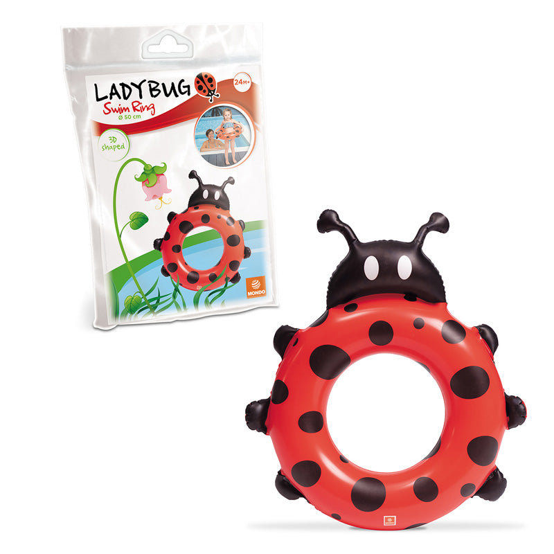 Lieveheersbeestje opblaasbare ring 50 cm