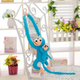 Mascot Plush Monkey With Baby Blue 90 Cm