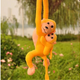 Mascot Plush Monkey With Baby Yellow 90 Cm