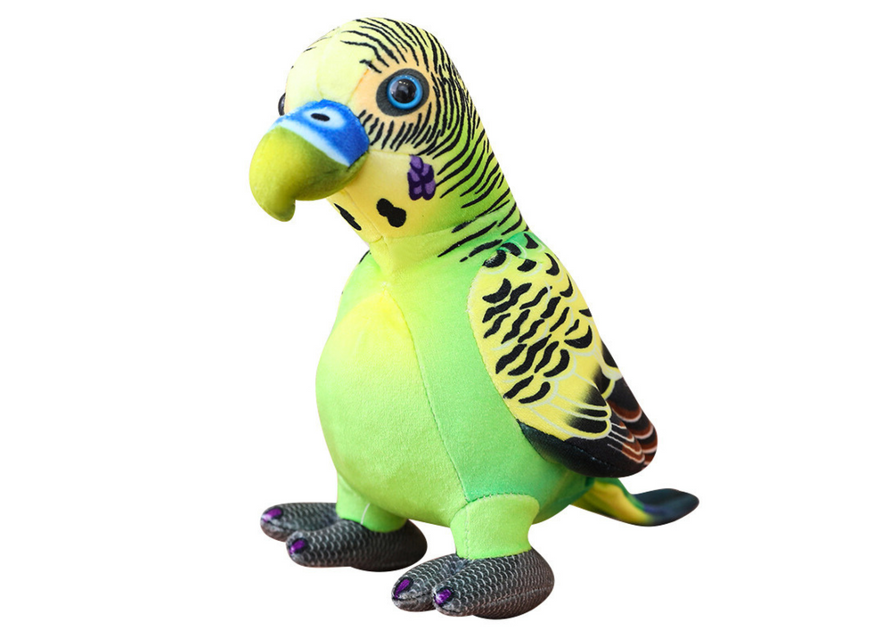 Plush Green Parrot Mascot 20 Cm