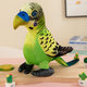 Plush Green Parrot Mascot 20 Cm
