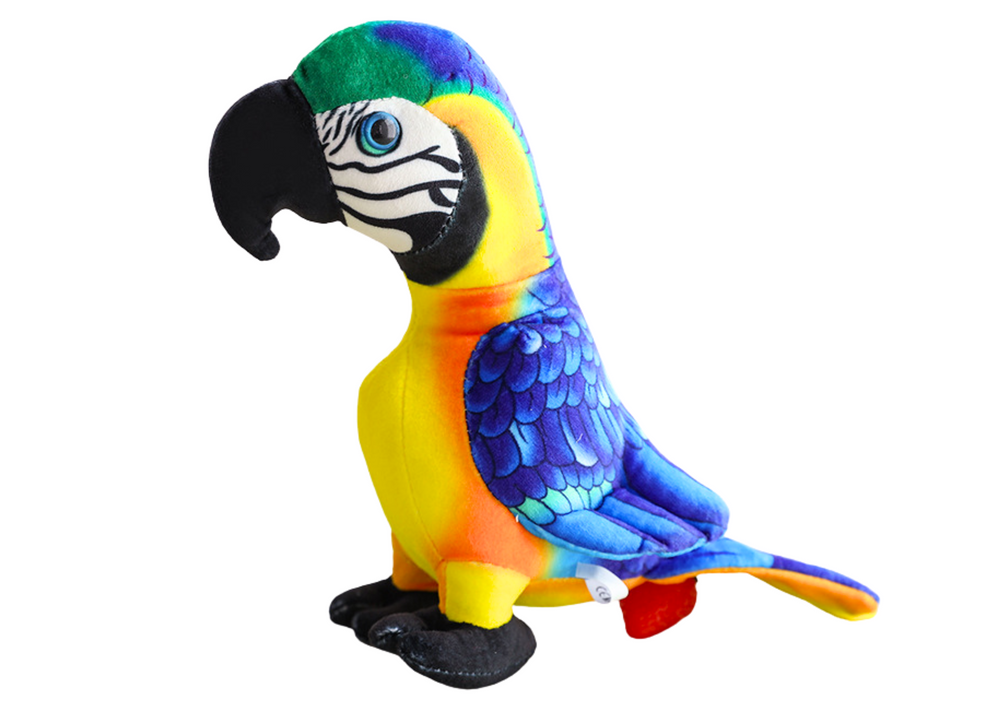Plush Yellow Parrot Mascot 20 Cm