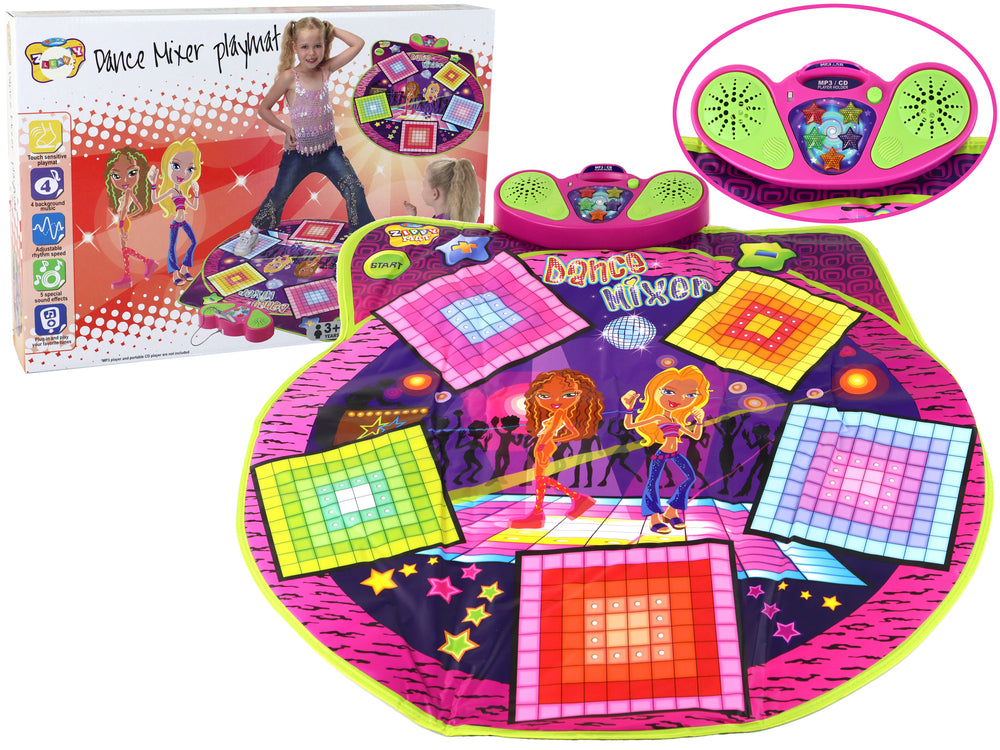 Children's Dance Mat Battery Operated Lights Sounds For Dance 91cm X 93cm