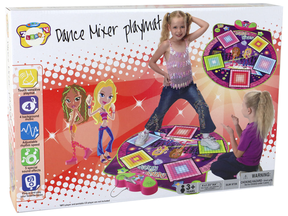 Children's Dance Mat Battery Operated Lights Sounds For Dance 91cm X 93cm