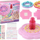 Nail Set Pink Nail Tips Stickers Diamonds