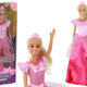 Children's Doll Anlily Princess Long Blonde Hair Tiara Pink Dress
