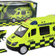 Remote Controlled Yellow Ambulance With Lights