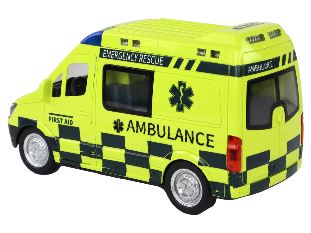 Remote Controlled Yellow Ambulance With Lights