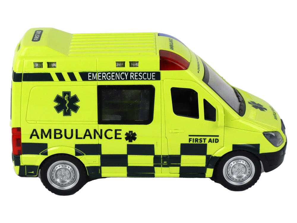 Remote Controlled Yellow Ambulance With Lights