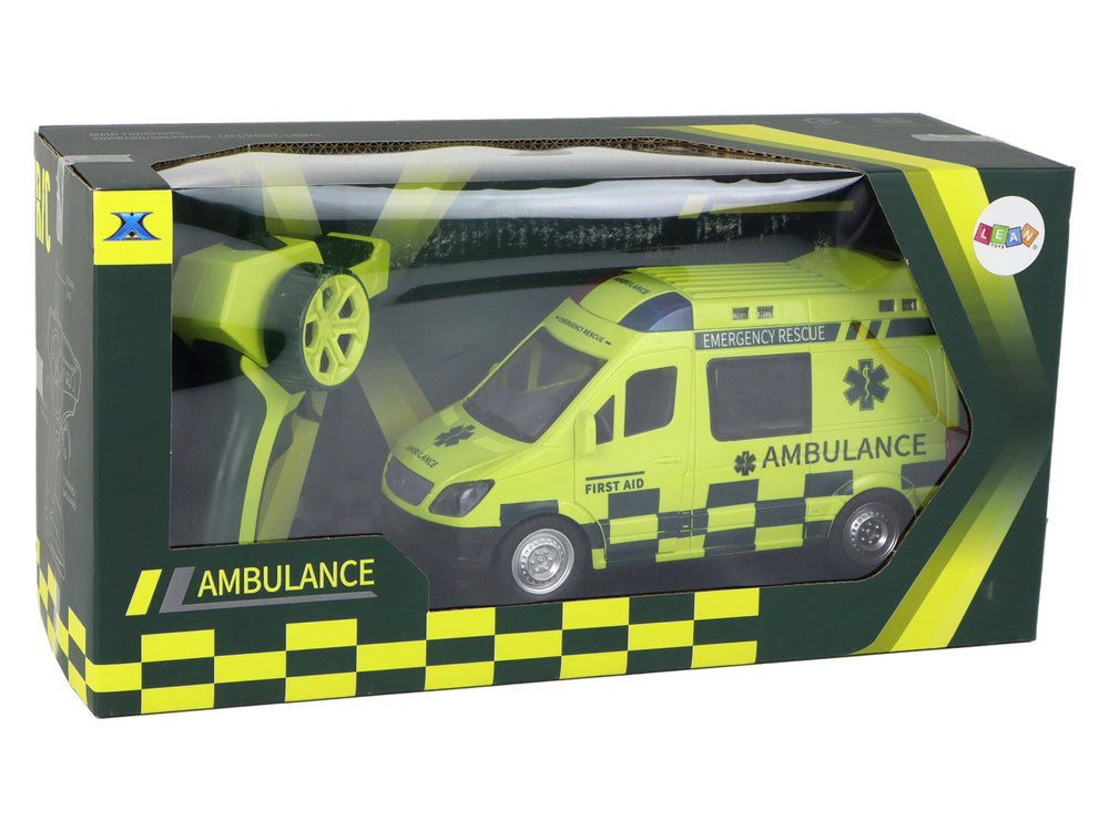 Remote Controlled Yellow Ambulance With Lights