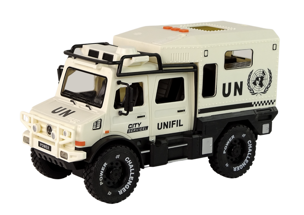 Off-road Vehicle City Service Beige Opening Door Sound Light