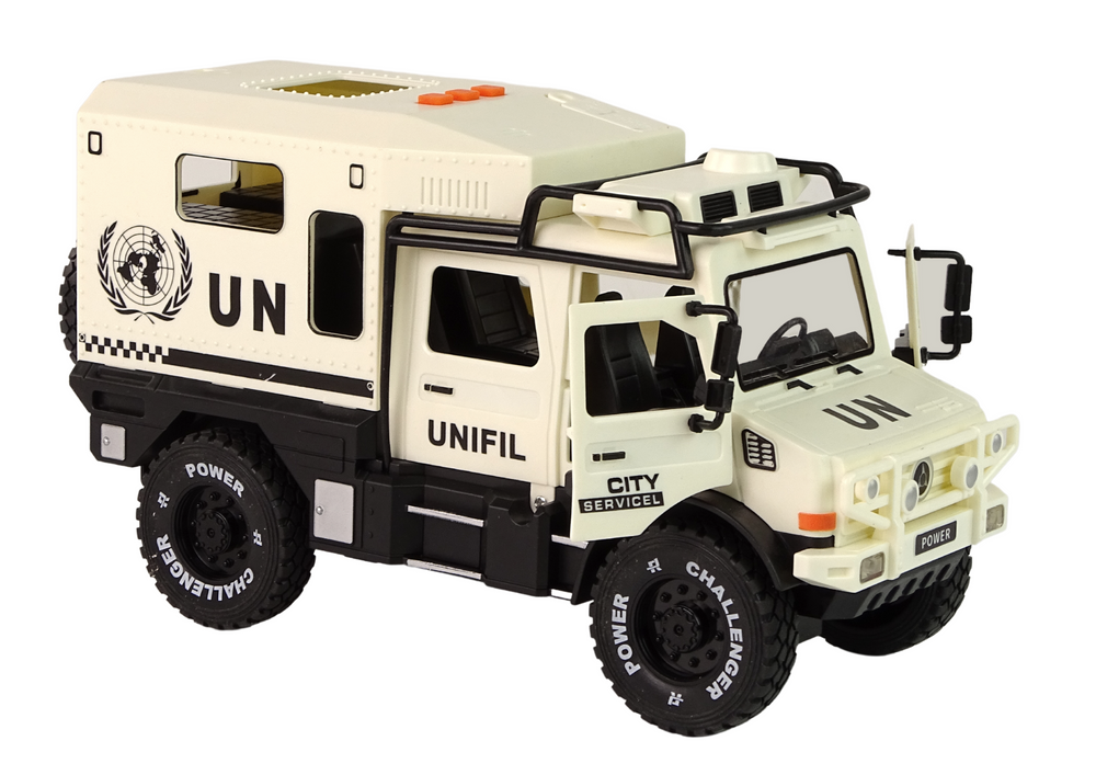 Off-road Vehicle City Service Beige Opening Door Sound Light