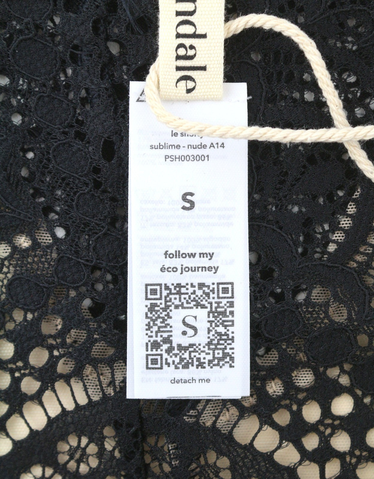 Scandale Le Shorty Sublime-nude A14 Culotte Femme Tulle Transparent Dentelle Contrastée