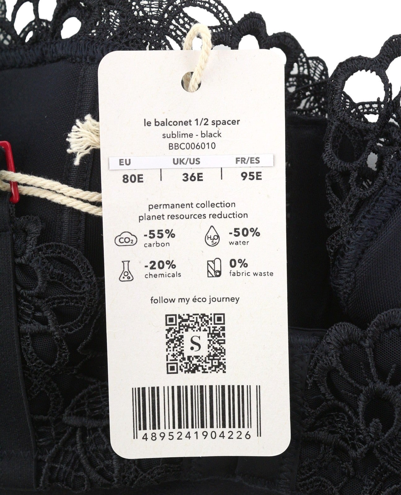 Scandale Le Balconet 1/2 Spacer Sublime-black Women Brablack Guipure Laces