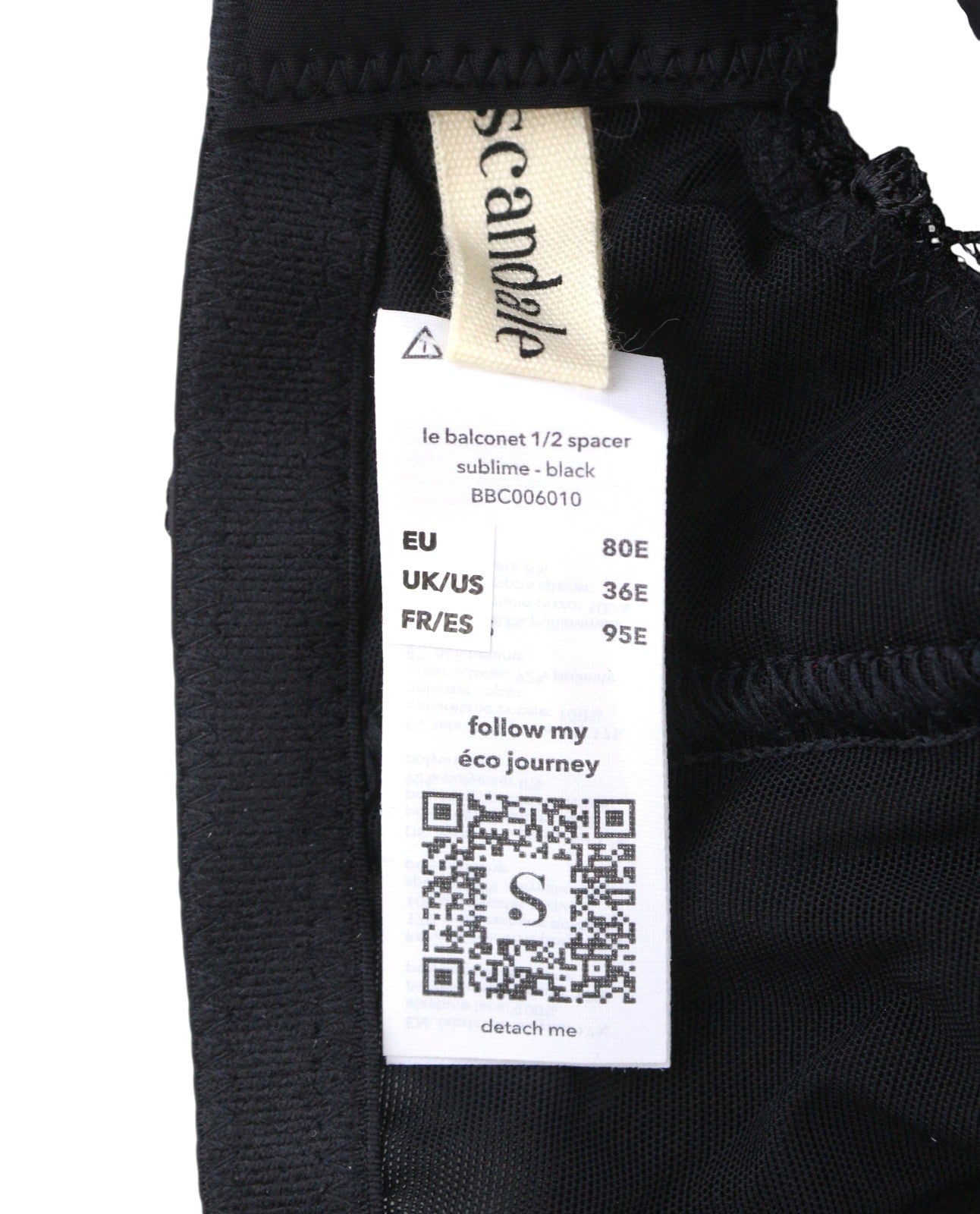 Scandale Le Balconet 1/2 Spacer Sublime-black Women Brablack Guipure Laces