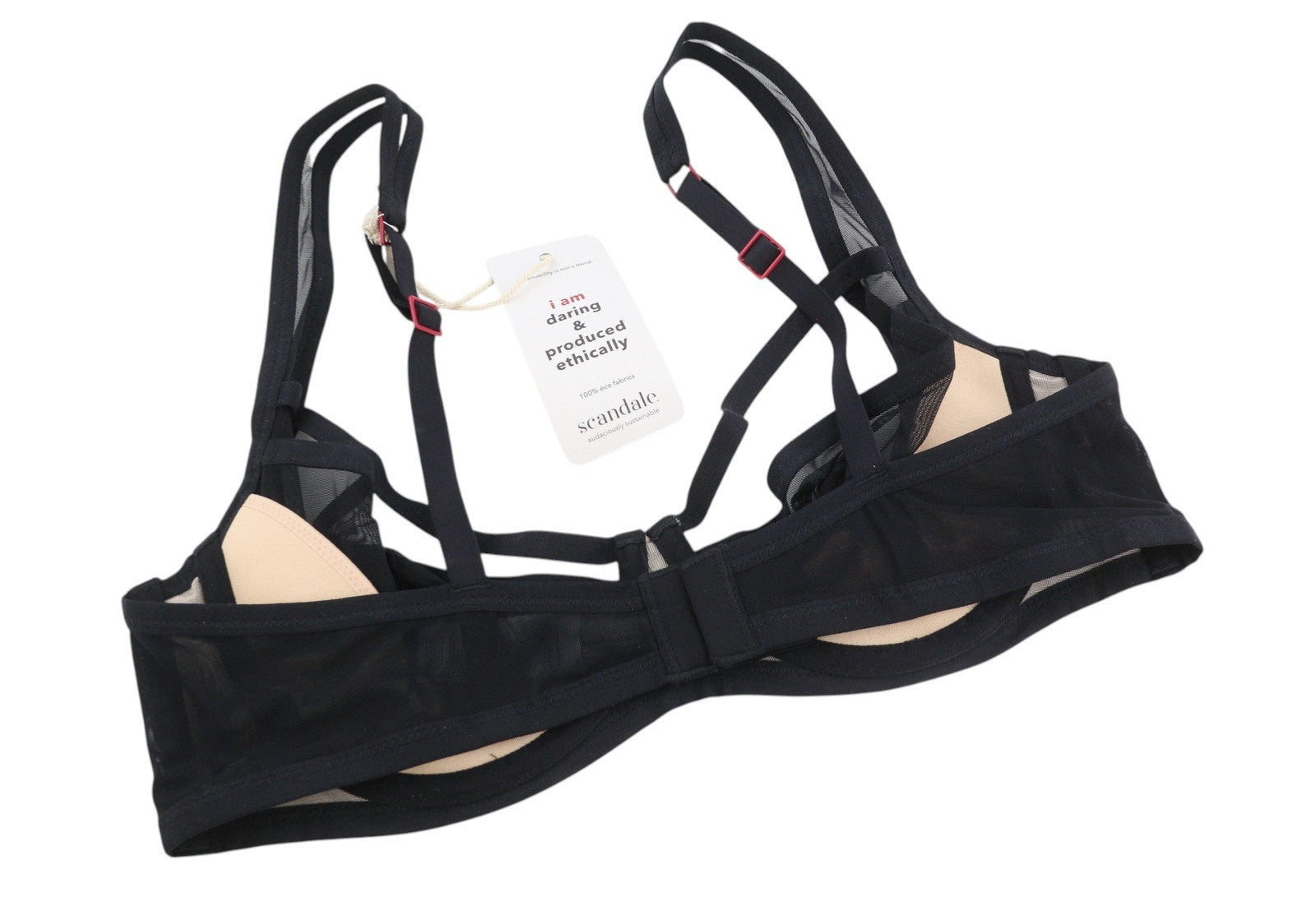 Scandale Le Balconet Base Lift Sleek-black Women Bratransparent