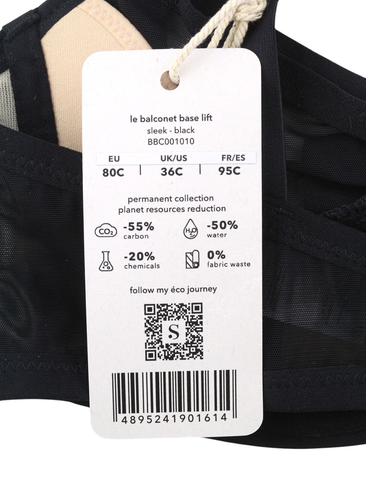 Scandale Le Balconet Base Lift Sleek-black Women Bratransparent