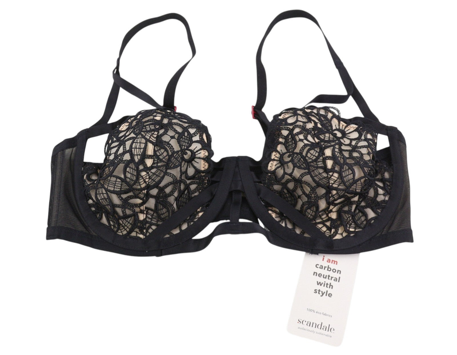 Scandale Le Bandeau Unpadded Sublime-black Women Braguipure Laces