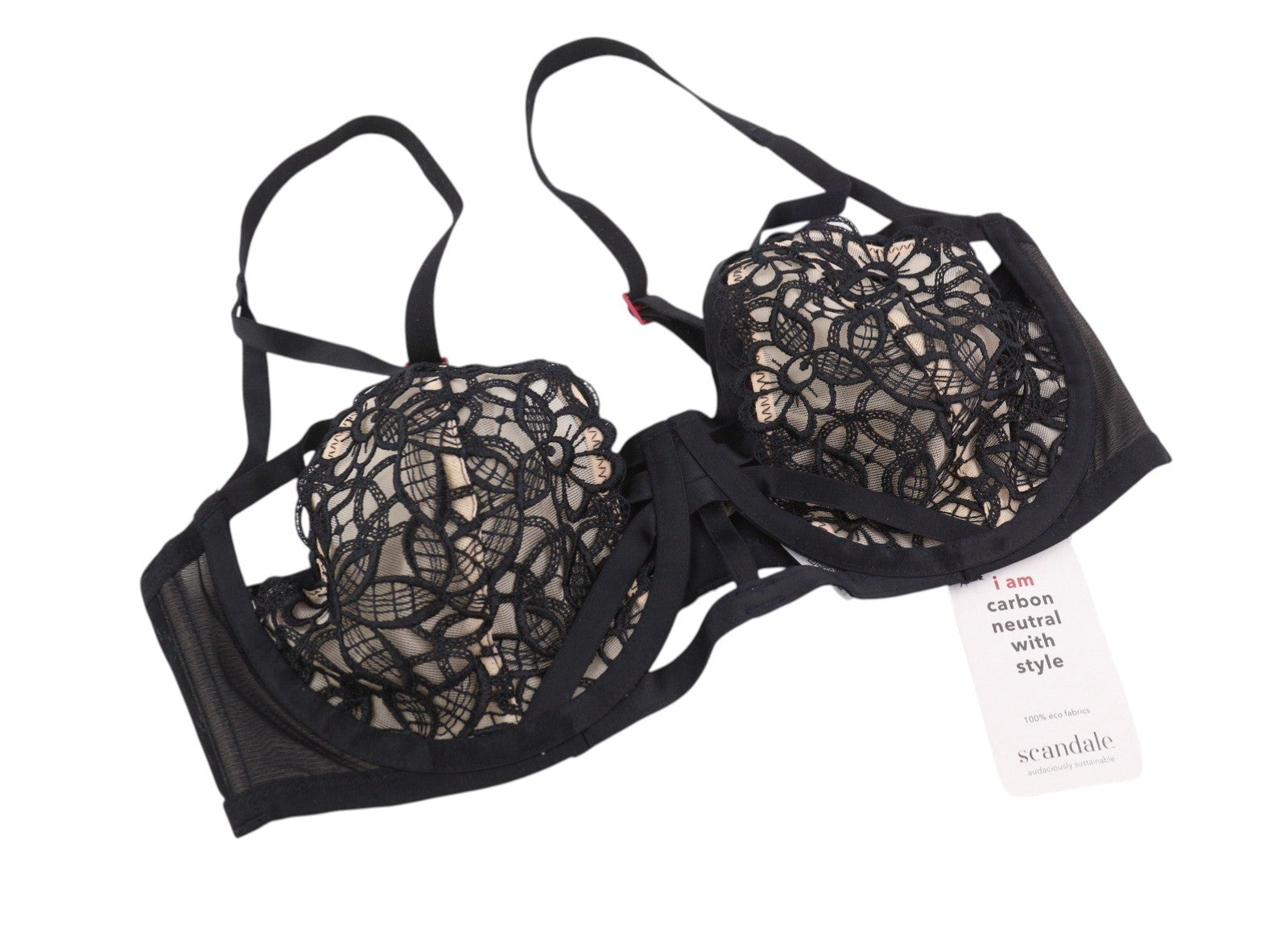 Scandale Le Bandeau Unpadded Sublime-noir Femme Braguipure Lacets