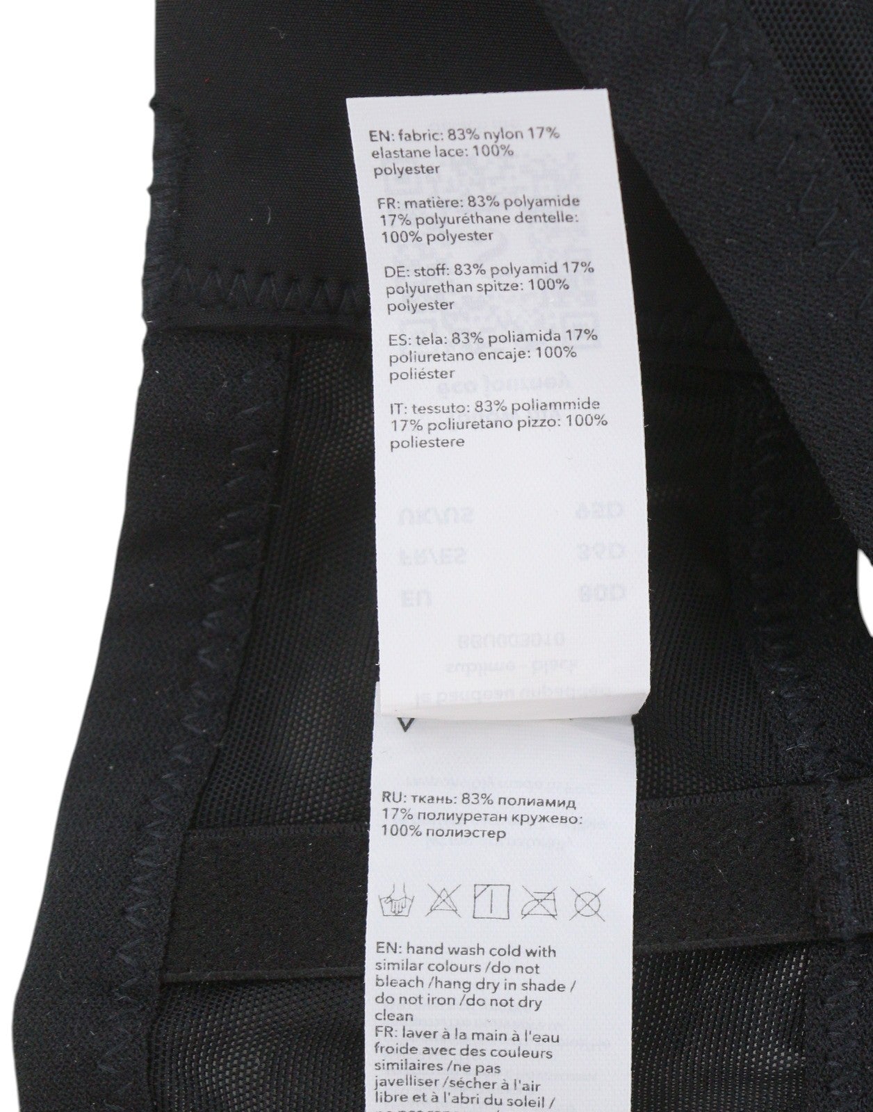 Dámské tkaničky Scandale Le Bandeau vznešené černé barvy Braguipure